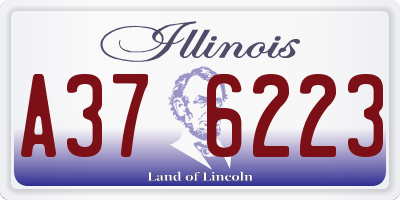 IL license plate A376223