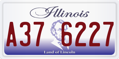 IL license plate A376227