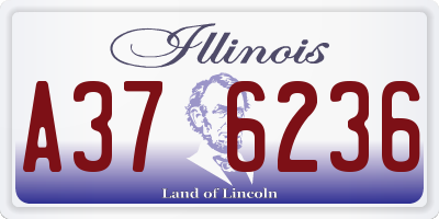 IL license plate A376236