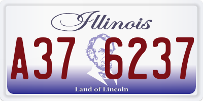 IL license plate A376237