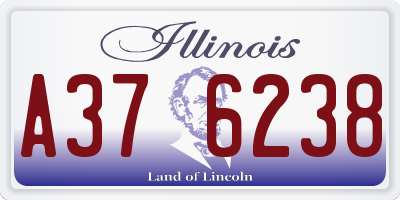 IL license plate A376238