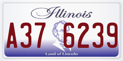 IL license plate A376239