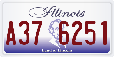 IL license plate A376251
