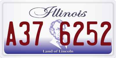 IL license plate A376252