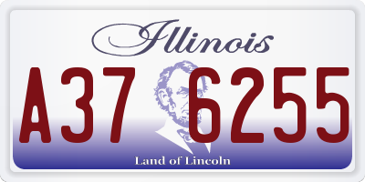 IL license plate A376255
