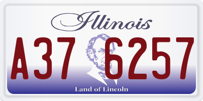 IL license plate A376257