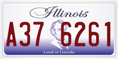 IL license plate A376261