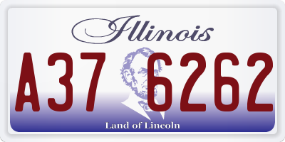 IL license plate A376262