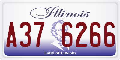 IL license plate A376266