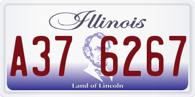 IL license plate A376267