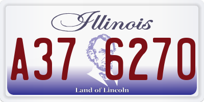 IL license plate A376270