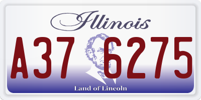 IL license plate A376275