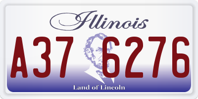 IL license plate A376276
