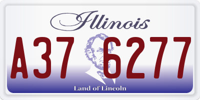 IL license plate A376277