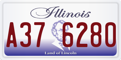 IL license plate A376280