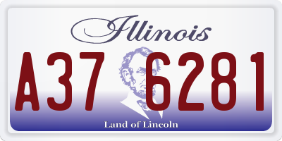 IL license plate A376281