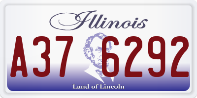 IL license plate A376292