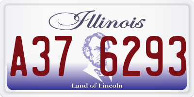 IL license plate A376293