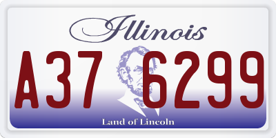 IL license plate A376299