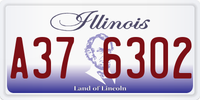 IL license plate A376302