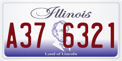 IL license plate A376321