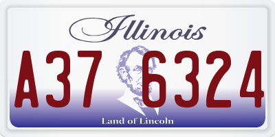 IL license plate A376324