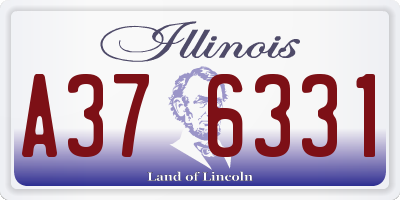 IL license plate A376331