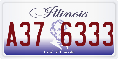 IL license plate A376333