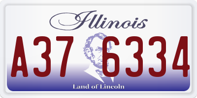 IL license plate A376334