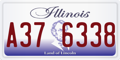 IL license plate A376338