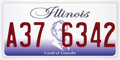 IL license plate A376342