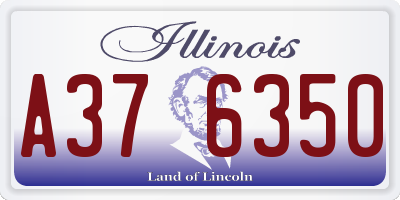 IL license plate A376350