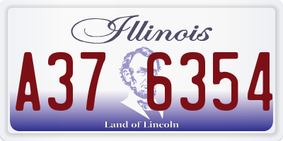 IL license plate A376354
