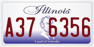 IL license plate A376356