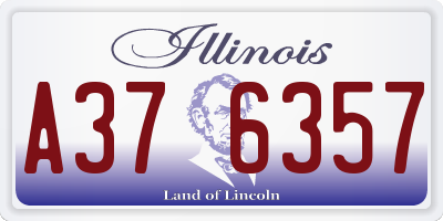 IL license plate A376357