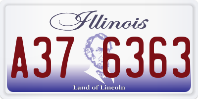 IL license plate A376363