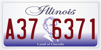 IL license plate A376371