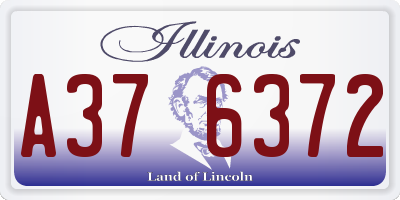 IL license plate A376372