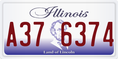 IL license plate A376374