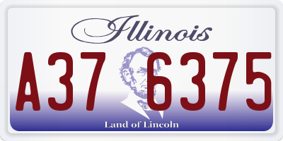 IL license plate A376375