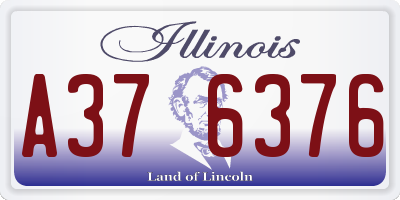 IL license plate A376376