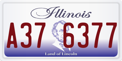 IL license plate A376377