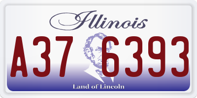 IL license plate A376393