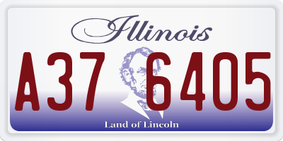 IL license plate A376405