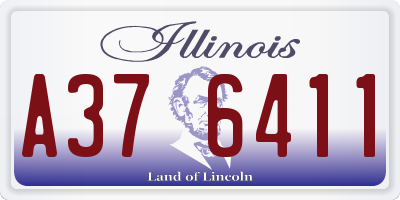 IL license plate A376411