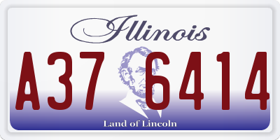 IL license plate A376414