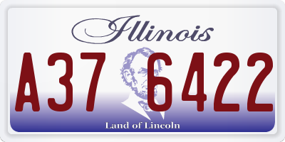 IL license plate A376422