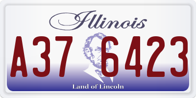 IL license plate A376423