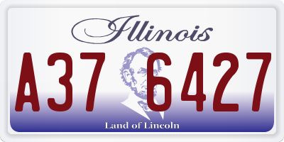 IL license plate A376427