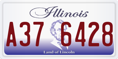 IL license plate A376428